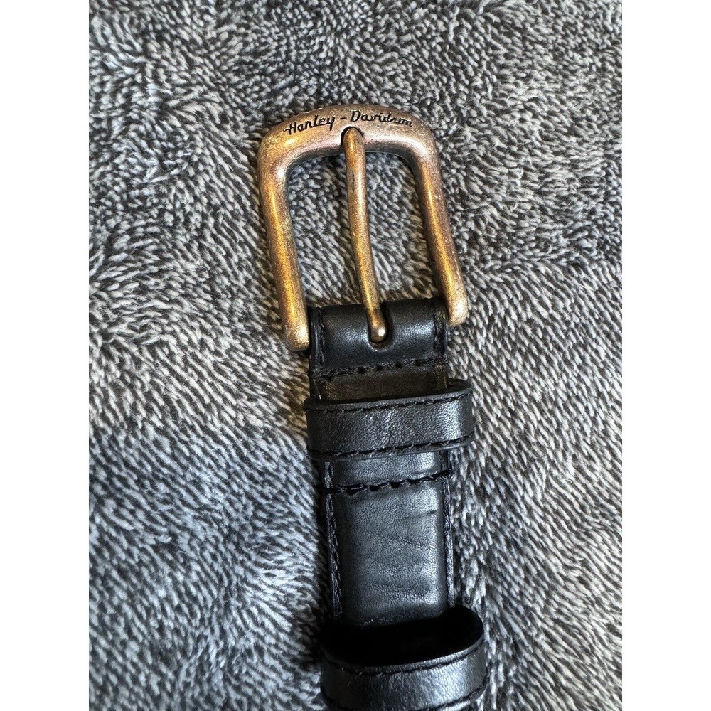 Vintage Harley Davidson Classic Motorcycle Black Belt #97912/ 01VX-XSmall 28